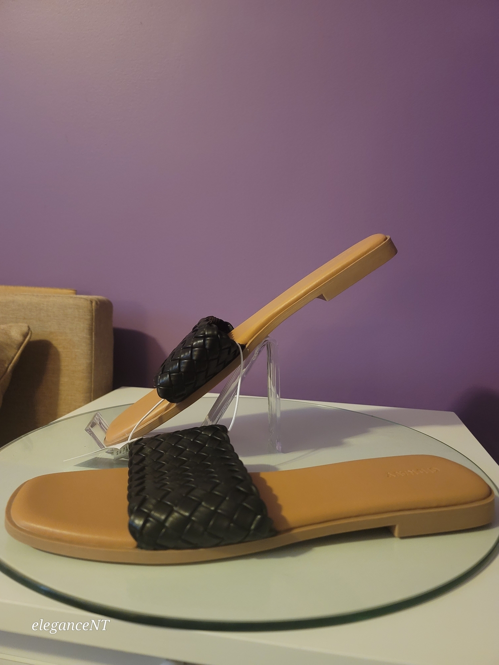 Old Navy Footbed Slide Sandals with Black Woven Strap Sz: 11 NWT - Picture 4 of 11